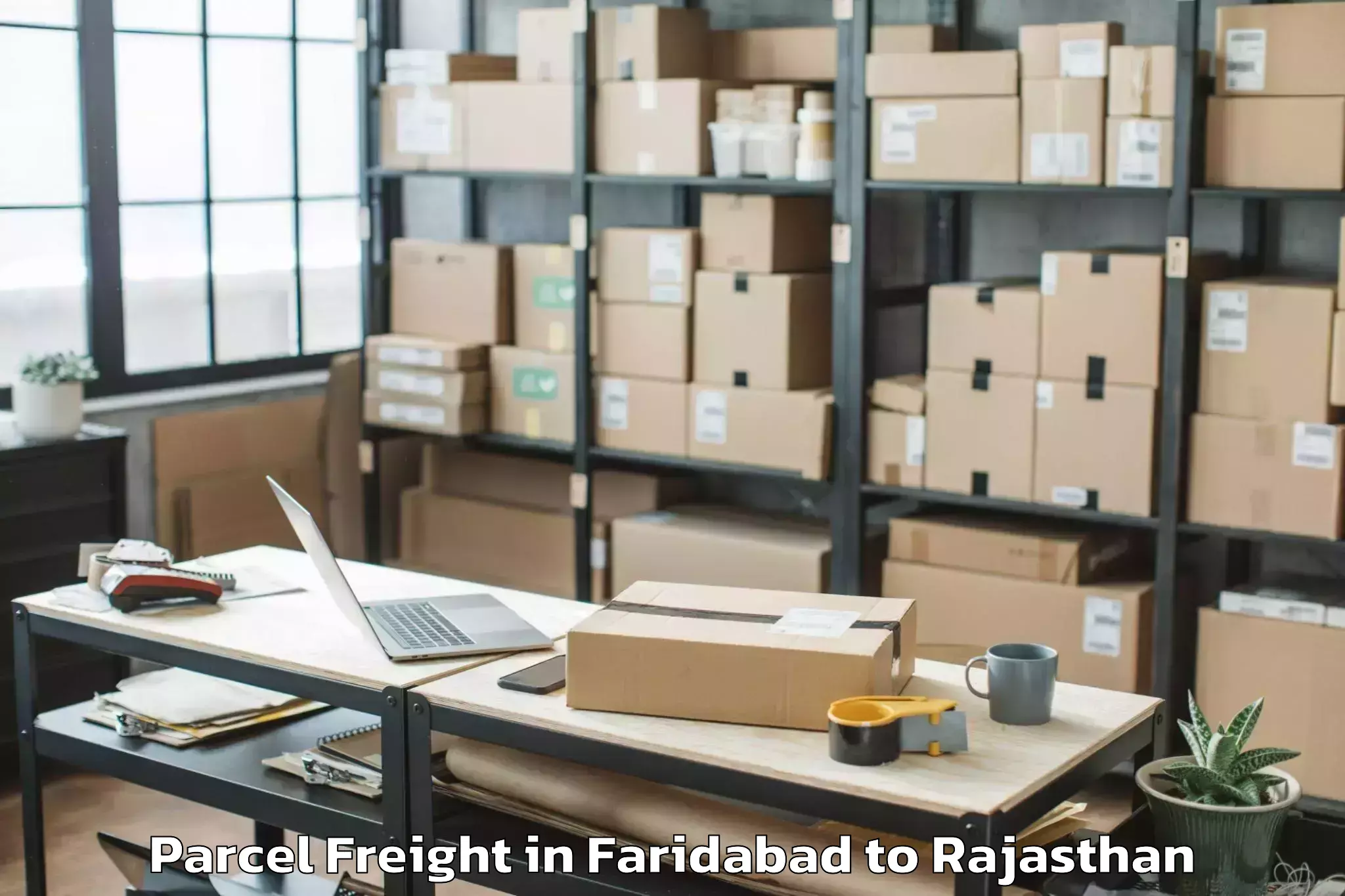 Book Your Faridabad to Kishangarh Bas Parcel Freight Today